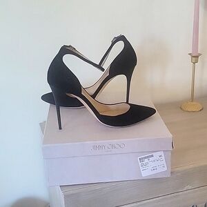 Jimmy Choo Lucy Orsay Pump Suede Heels